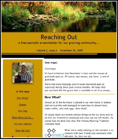 e-newsletter "Reaching Out"